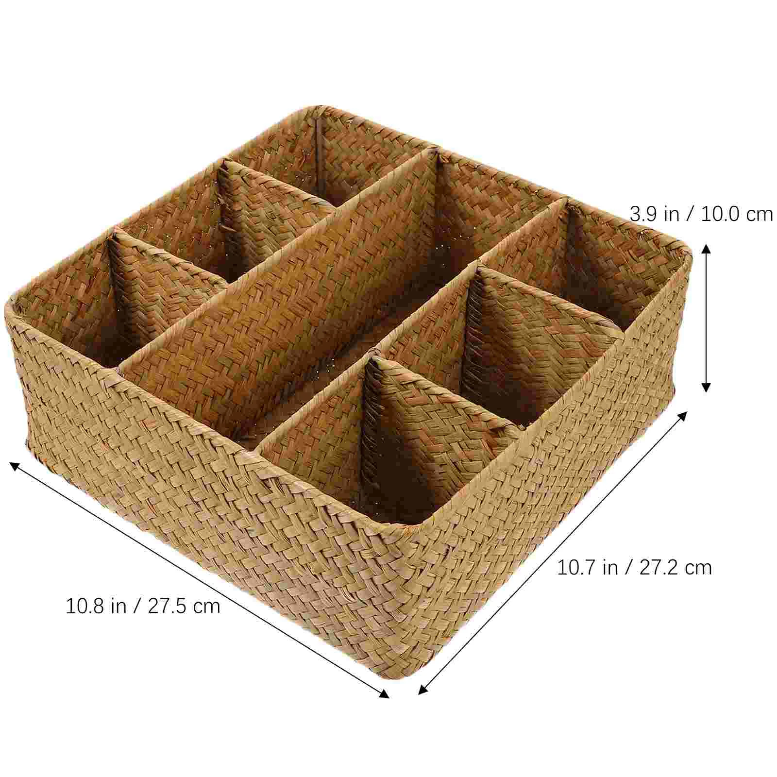 Ящик для хранения соломы тканые контейнеры корзины плетеный настольный