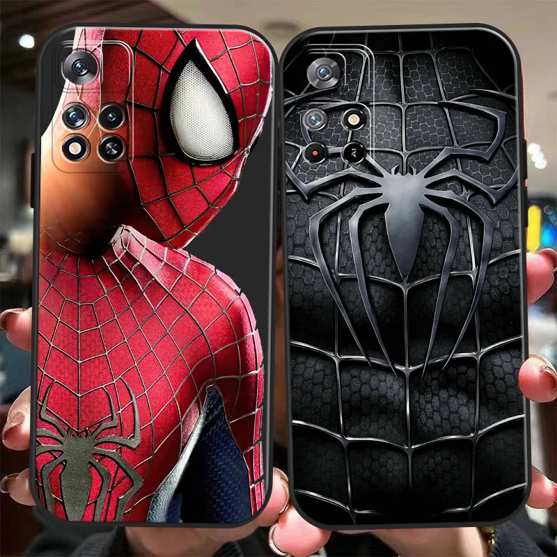 

Marvel Spiderman For Xiaomi Redmi 10 9 9A 9T 9C Redmi Note 11 11T 11S 10 10S 9 9S Pro 5G Phone Case Cover Carcasa TPU Back