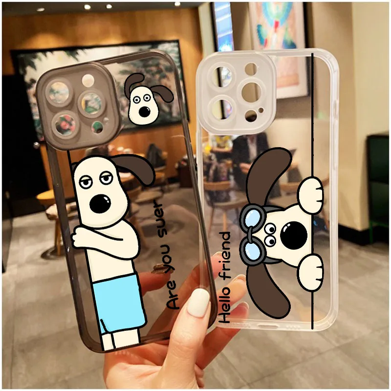 

Lens Protection Phone Case Clay Animation Wallace & Gromit Soft Cover For iPhone 11ProMax 7 8Plus 13 12 11 Pro XS Max XR Shell