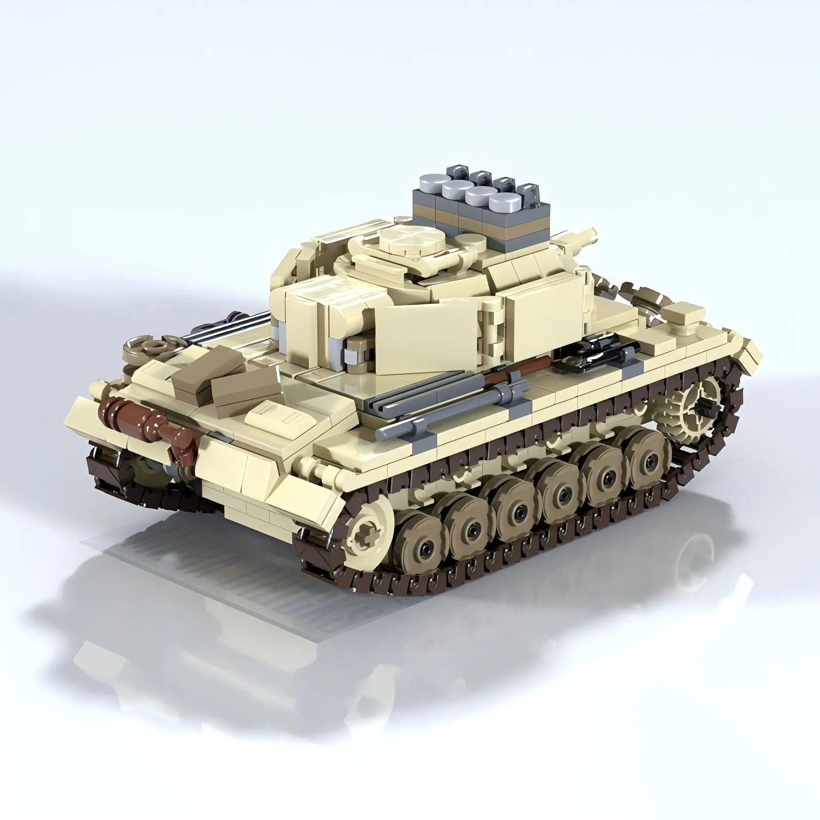 Фото Военная серия, тип 3, N-тип, танк Spitfire, строительный блок, MOC, пехота, бронированная боевая машина, модель DIY, детские игрушки-головоломки, подарок №2
