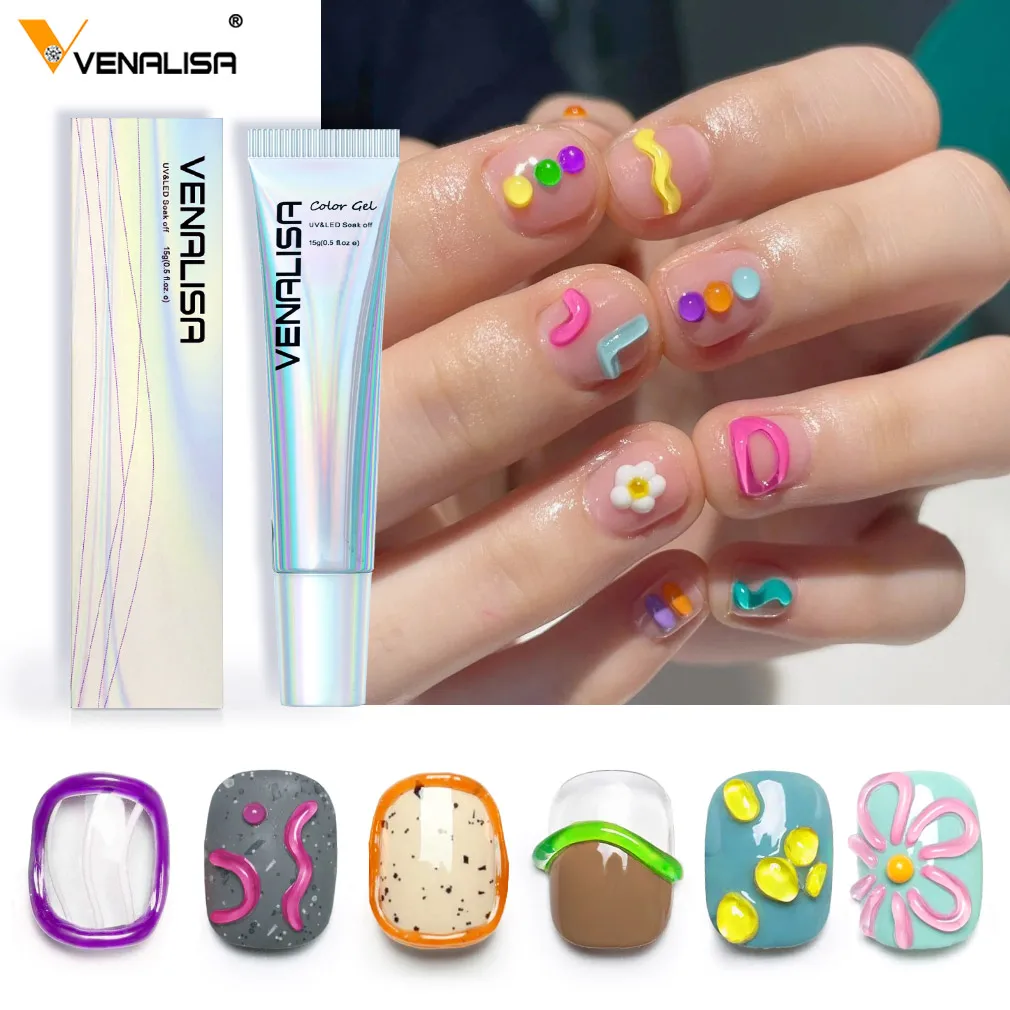 Гель Venalisa для пудинга 5D драгоценный камень желе стекло гель выбивания 15 мл