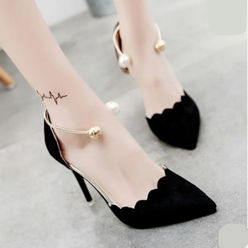

Single Belt Lady Ballerinas Stylish Point Toe Women Flat Casual Shoes