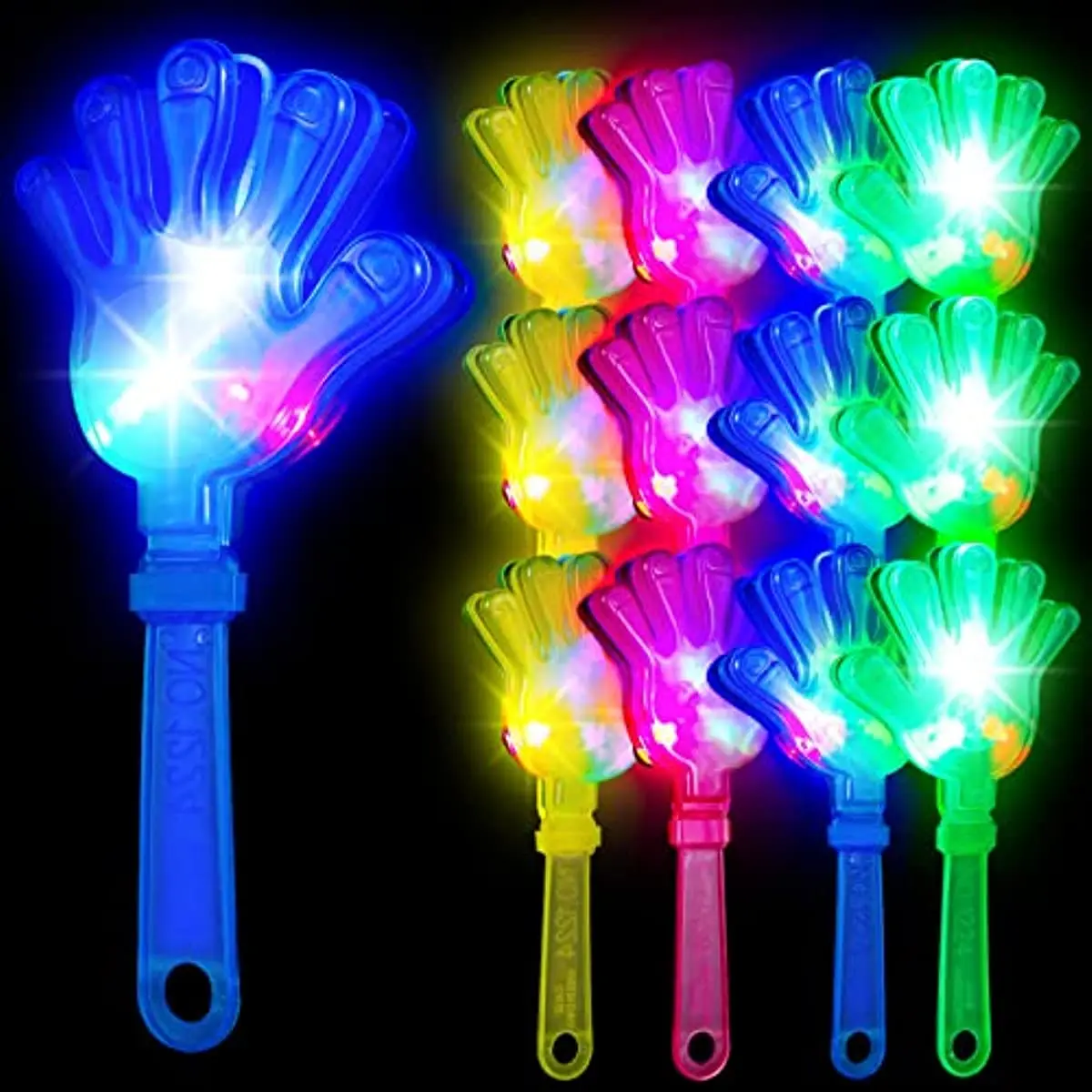 Applause Prop 9.5”’light Up Hands Palms Noisemakers Toy Birthday Party Favors Supplies