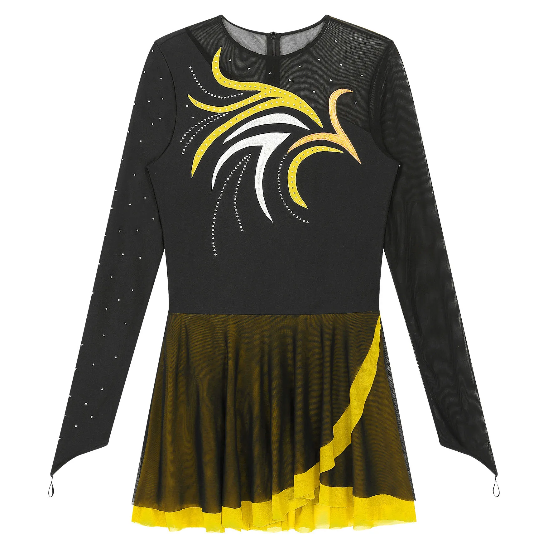 Женский гимнастический костюм для художественного катания на коньках блестящие