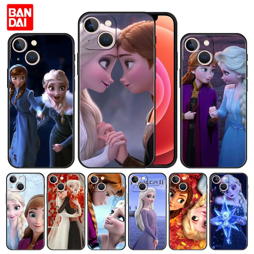 

Cover Case for iPhone 11 12 13 Pro Max SE 2020 11pro 12pro 13pro Mini Soft Capa Armor Funda Cell Elsa Ariel Princess Anime