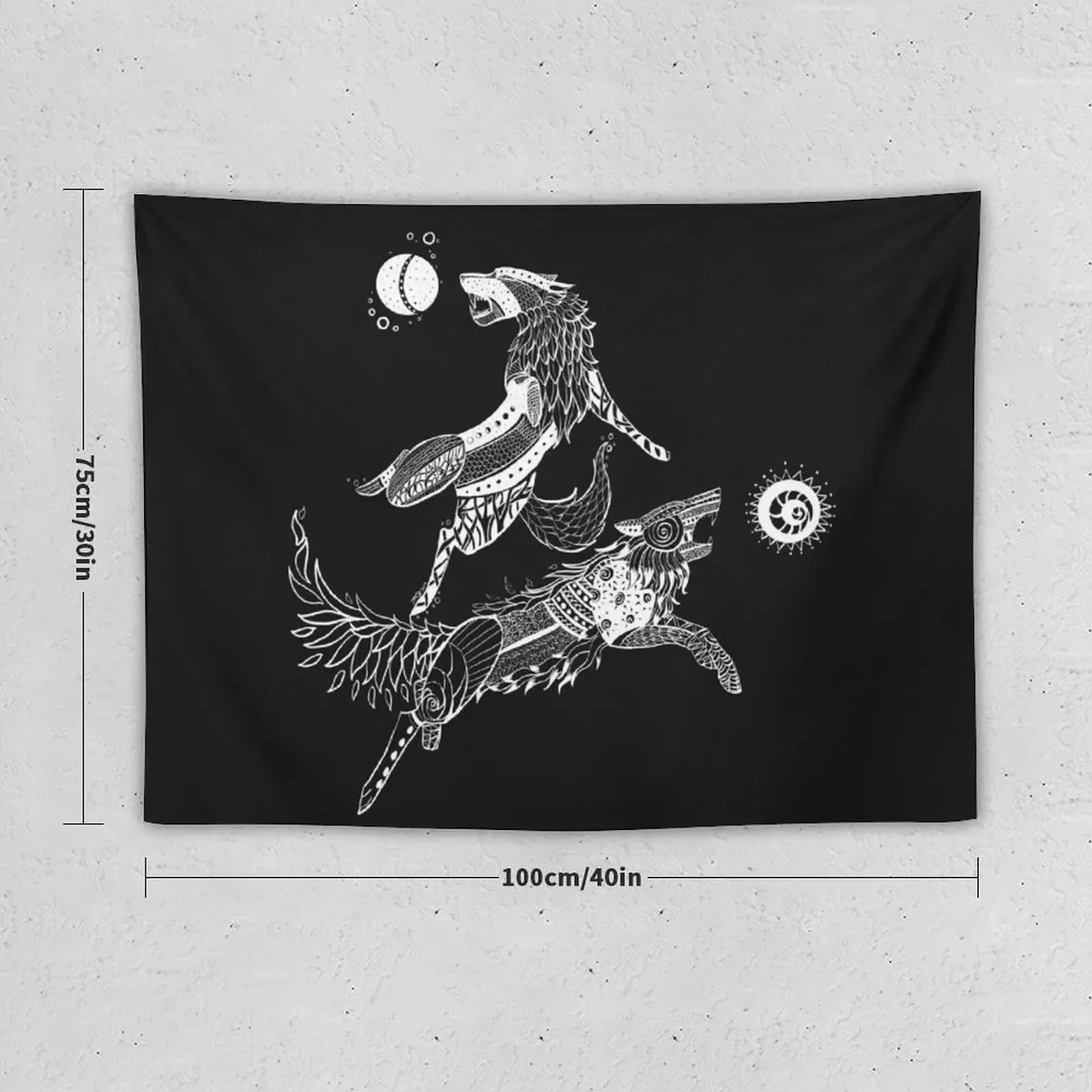 Hati and Sk?ll настенные украшения эстетический комнатный Декор