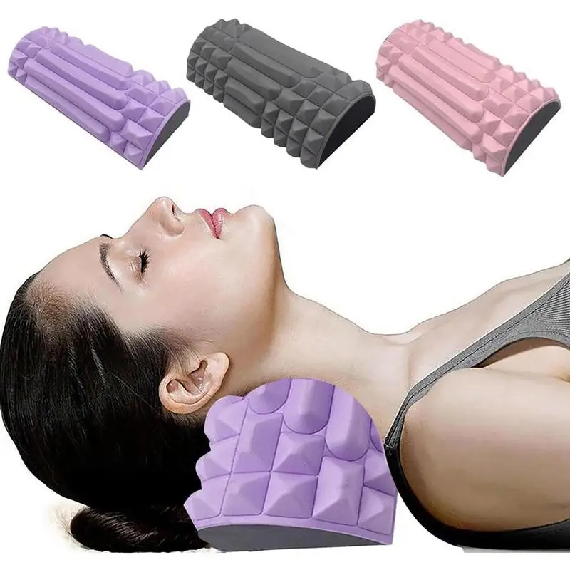 

Upper Back Cracker Neck Pain Relief Stretcher Support Posture Corrector Pillow Cushion Waist Relaxation for Women Men Yoga