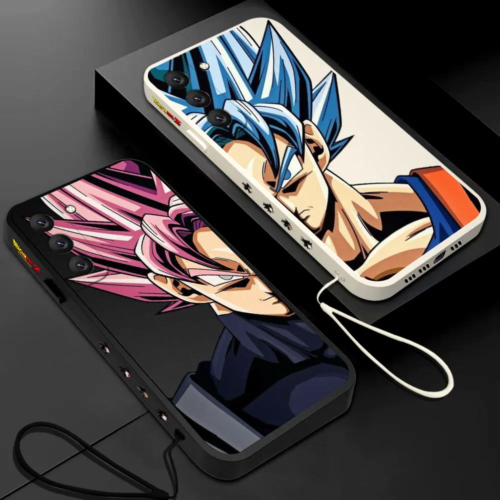 

Anime Sons Gokus Dragons Balls Phone Case For Samsung Galaxy S23 S22 S21 S20 Ultra Plus FE S10 Note 20 Plus With Lanyard Cover
