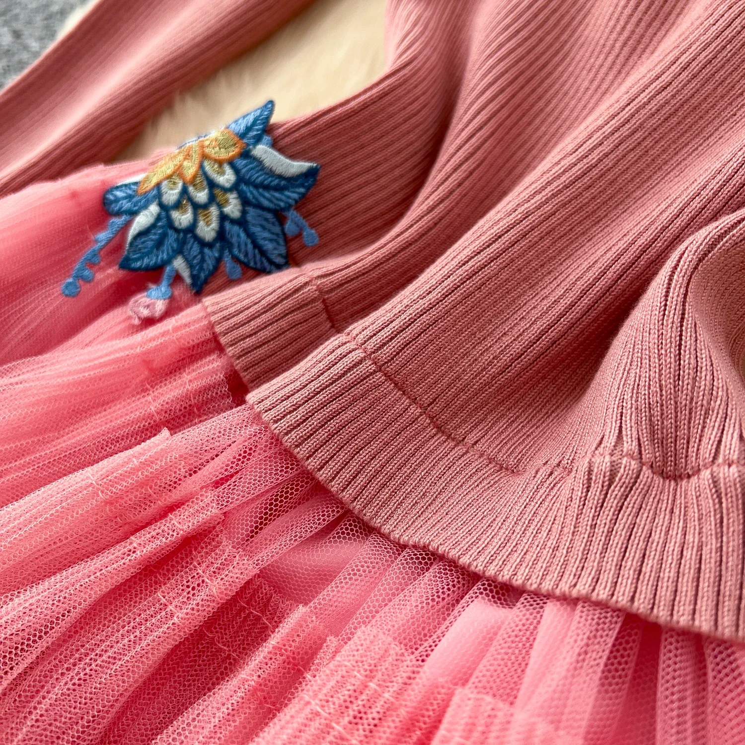 Элегантное винтажное Облегающее вязаное Сетчатое платье с круглым вырезом и