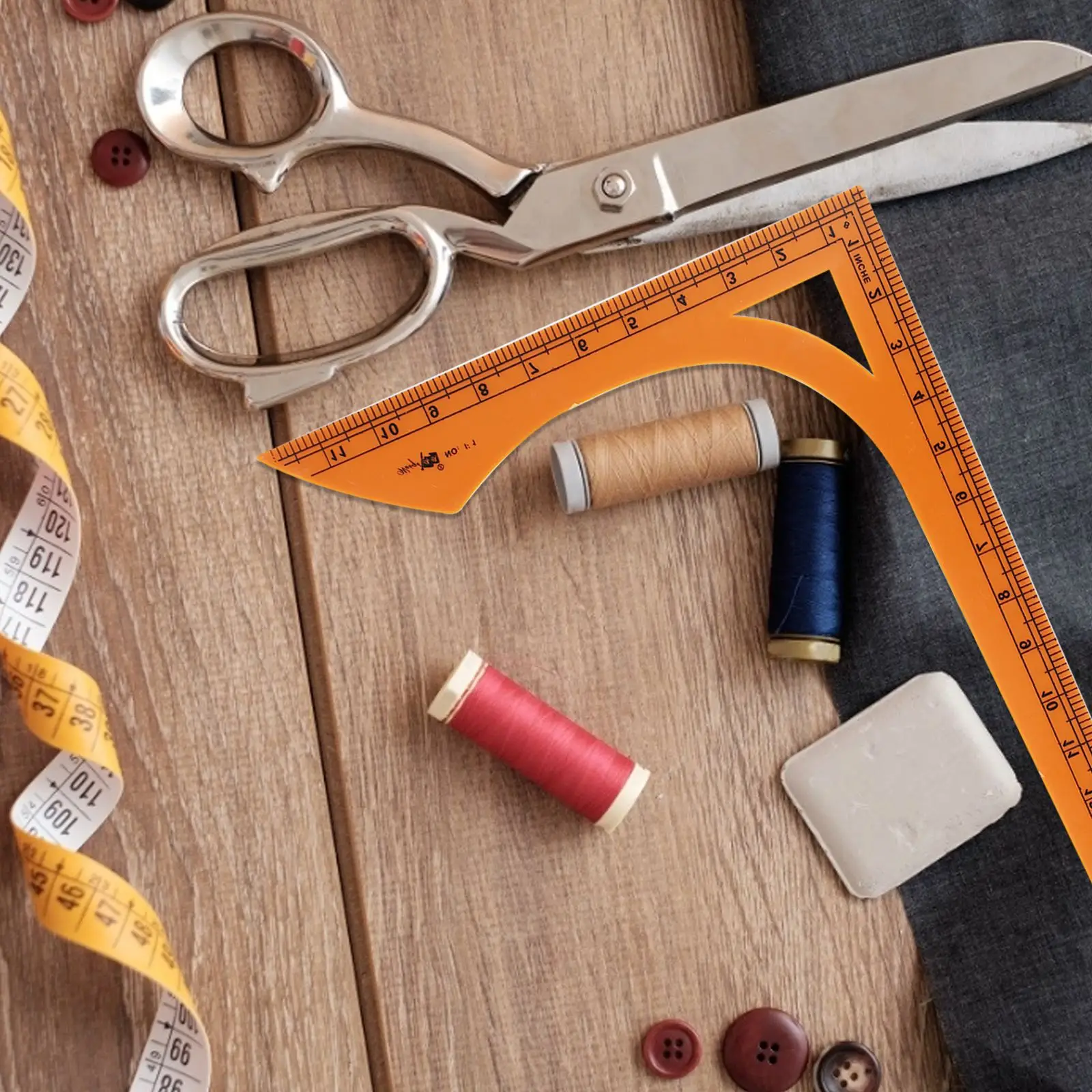 Пластиковая линейка для резки одежды шитья лоскутного | Дом и сад