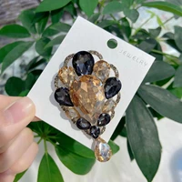 dmari luxury jewelry big rhinestones elegant lapel pins ol accessories crystal badge women brooch 2022