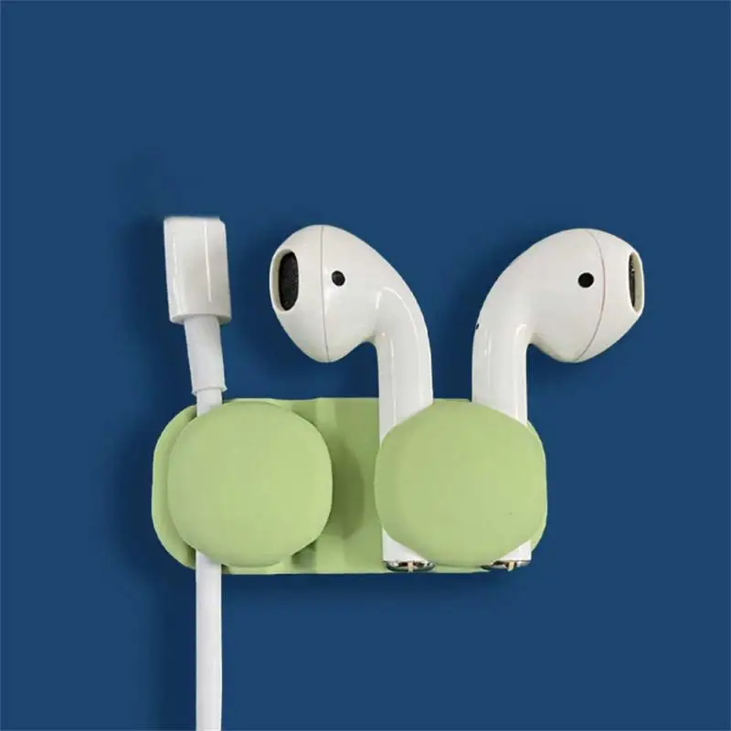 

Nail-free Cable Holder New Pea Silicone Flexible Cable Winder Wire Organizer Holder Cord Management Clip Earphone Network Cable