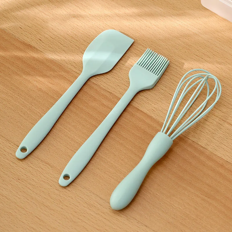 

Масляная щетка для взбивания яиц, набор для выпечки, домашний скребок, термостойкие портативные силиконовые кухонные аксессуары, 1 комплект