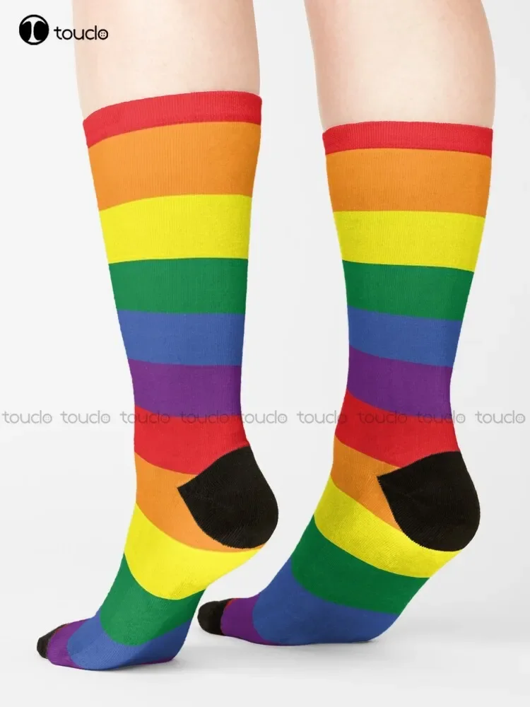 ЛГБТ-шкарпетки с флагом гордости высокое качество милые элегантные хлопковые