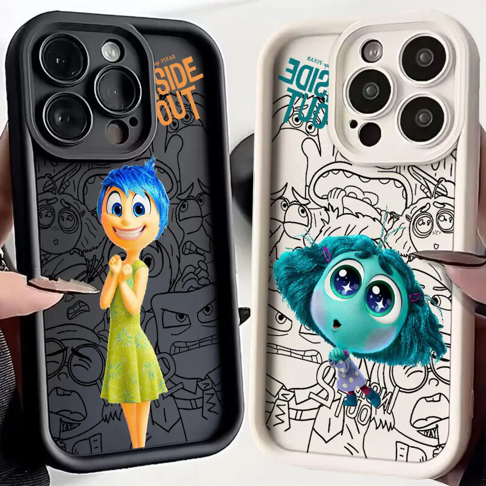 Funny Cute Inside Out 2 Phone Case For Xiaomi Redmi Note 9 9S 10 10C 11 12 12C 13 13C 14C A3 K30 K40 K50 Pro Plus 4G 5G Cover