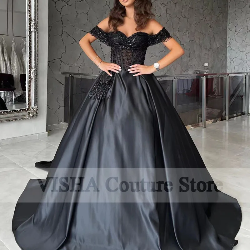 

Роскошное платье для выпускного вечера с открытыми плечами, вечернее платье, корсет с бисером, ТРАПЕЦИЕВИДНОЕ, индивидуальный пошив, вечерн...