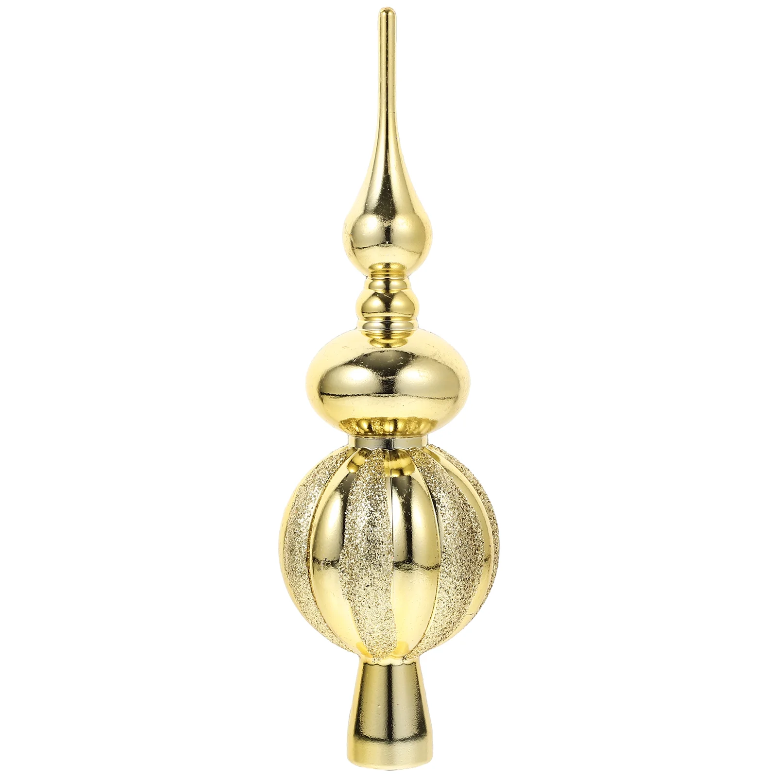 

Christmas Tree Topper Finials Shining Spherical Xmas Tree Finials Sparkling Metallic Treetop