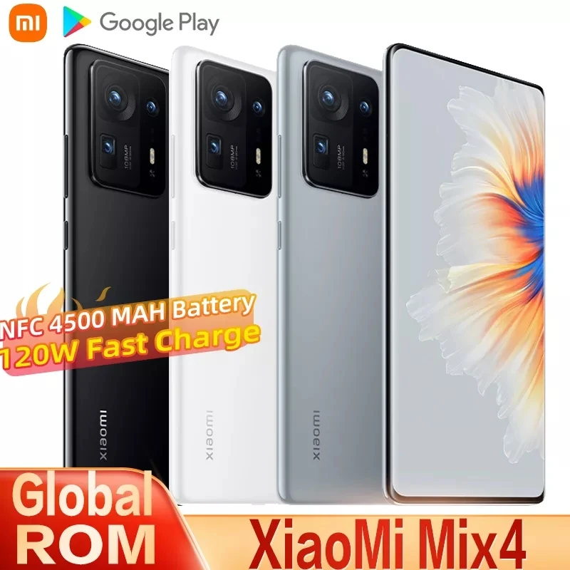 Смартфон Xiaomi Mi Mix 4 с глобальной прошивкой NFC Snapdragon 888 Plus 4600 мАч 120 Вт быстрая