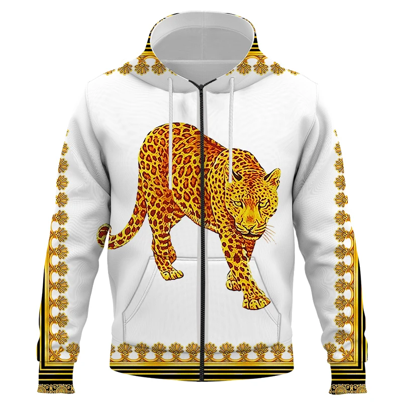 Толстовка мужская оверсайз с капюшоном на молнии принтом |