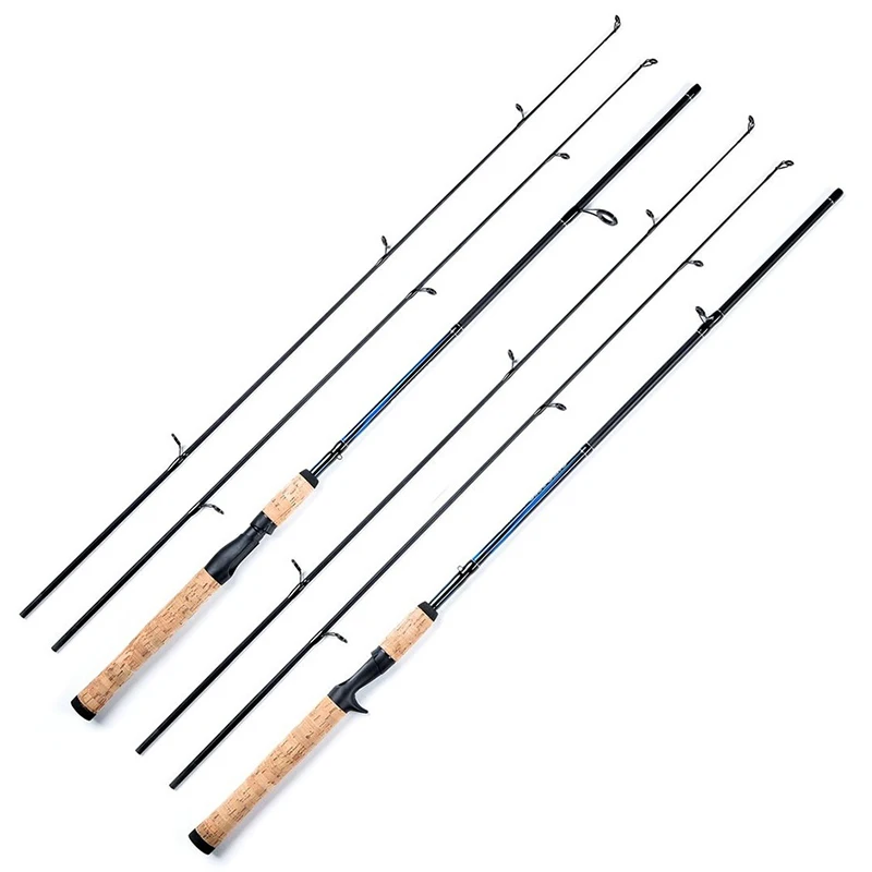 

Catch.U 1.8M Fishing Rod Carbon Fiber Spinning/casting Fishing Pole 2 Tips Lure Weight 5-20g Reservoir Pond River Fishing Rods