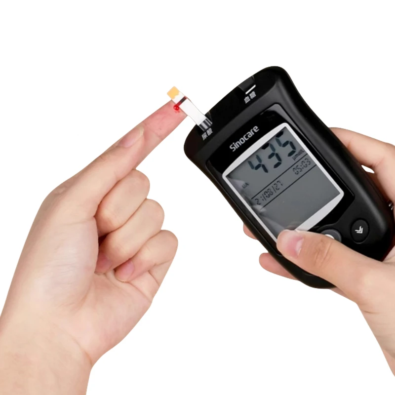 Глюкометр Sinocare 2n1 для измерения уровня глюкозы в крови 50 тест-полосок