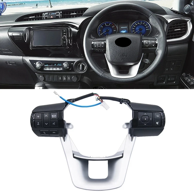 

Steering Wheel Button Switch Buttons For Toyota Hilux Revo Rocco Fortuner 2015-2020