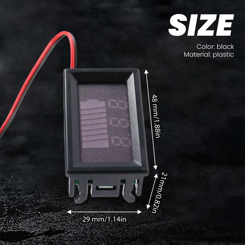12 В ACID-индикатор емкости аккумулятора светодиодный тестер уровня заряда синий