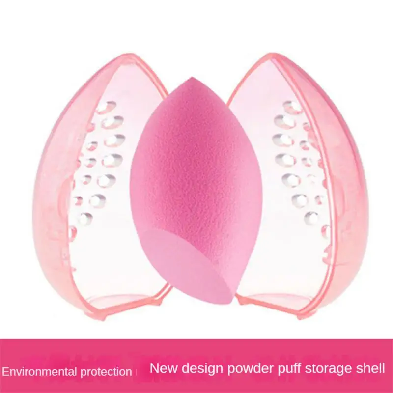 

Makeup Egg Puff Storage Bins Transparent Egg Shell Powder Puff Shell Portable Travel Organizer Shell Traval Accessories Boxes