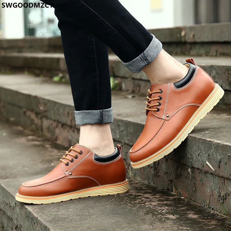 

Leather Casual Shoes Men Fashion Mens Elevator Shoes Men Designer Shoes Sapato Social Masculino Chaussures Pour Homme Ayakkabı