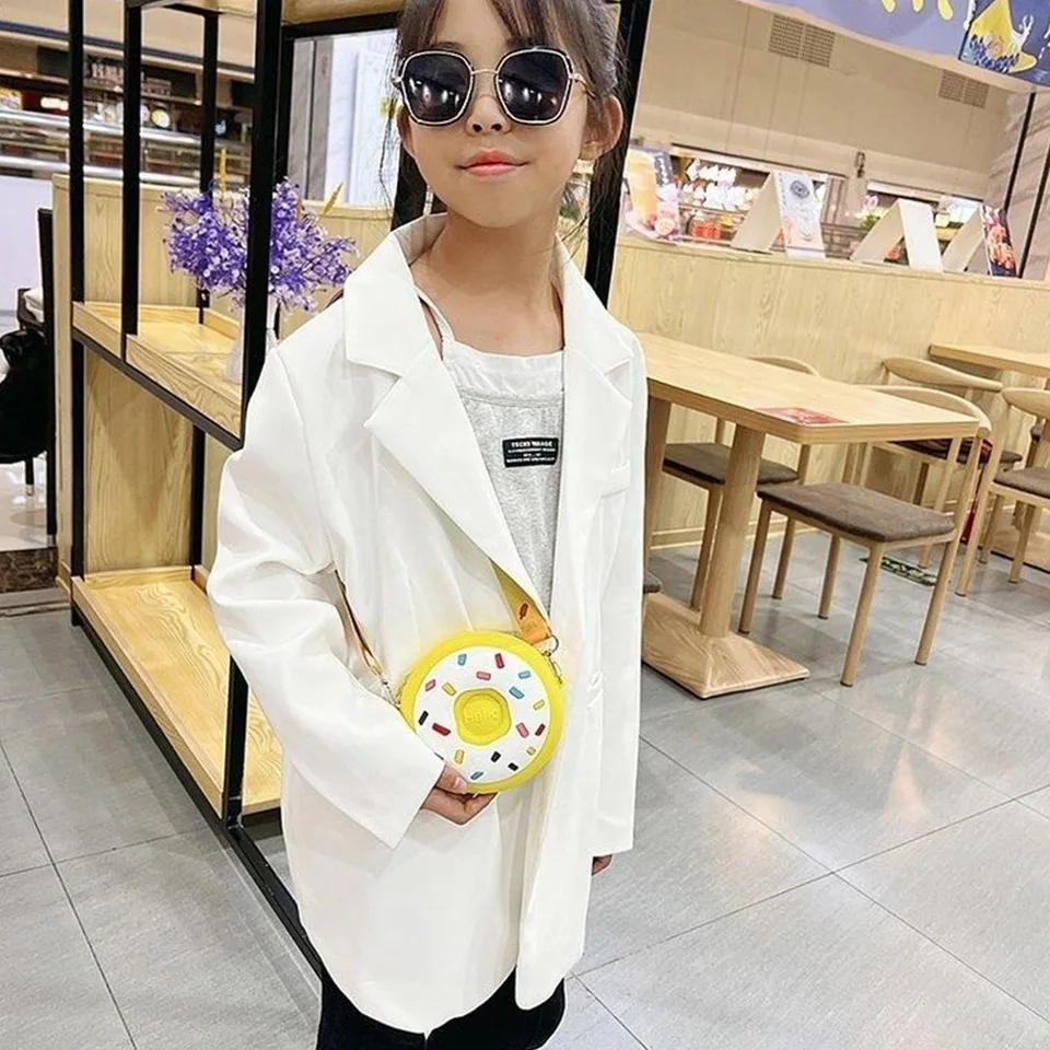 New Children'S Pink Rainbow Small Bag PVC Silica Gel Bag Cartoon Cross-Body Bag Little Girl Cute Shoulder Bag Zero Wallet M807