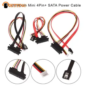 20/30/40cm Mini 4Pin+ SATA Power Cable 22 (15+7)Pin to PH2.0/3.0 Hard Disk Optical Drive Data Cable Power Supply Cable