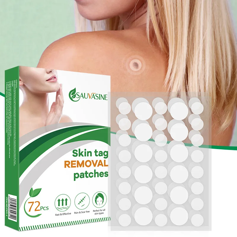 

72pcs Warts Remover Patch Skin Tags Remover Warts Treatment Cream Herbal Extract Foot Corn Plaster Acne Warts Stickers