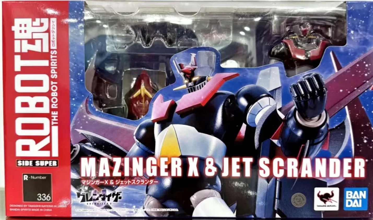 Фото Коллекционные фигурки BANDAI ROBOT Spirits: Мазингер X и Джет Скрандер X, Грендайзер U, готовая модель, подарок, игрушка №2