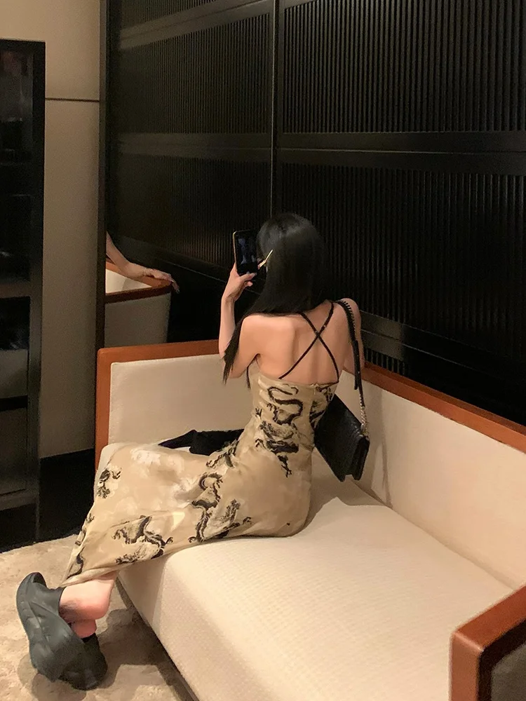 [В наличии скидка 20%] Пальто Dragon Year Armor Design Новое китайское длинное платье на