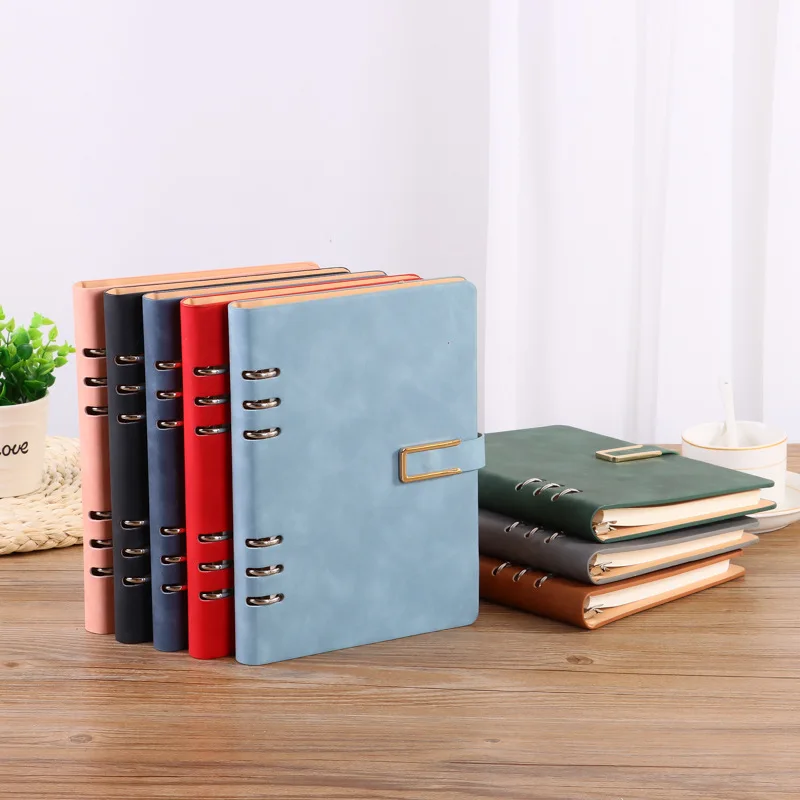 

Printed Logo Business Notebook To Develop Detachable Core B5 Workbook Office A5 Loose-leaf Notebook Diary Daily Planner Agenda