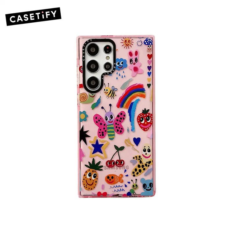 

Cartoon Cartoon Doodle Monster Phone Cases For Samsung Galaxy S20 S21 Ultra Galaxy S22 plus Shockproof Soft Shell Gift Fundas