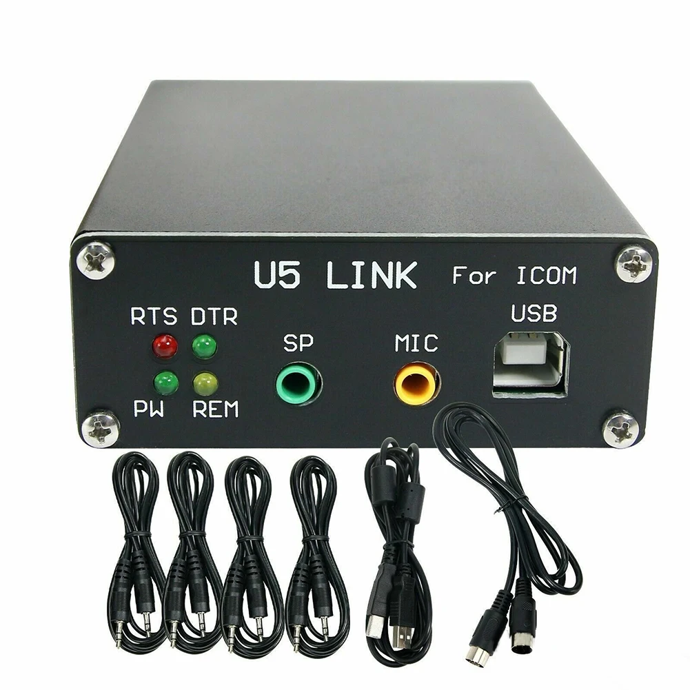 

Радиоразъем U5 Link COM для ICOM, радиоразъем с интерфейсом питания, DIN8-DIN8 Pc66, для HRD/DM780/LOGG32