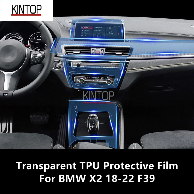 

For BMW X2 18-22 F39 Car Interior Center Console Transparent TPU Protective Film Anti-scratch Repair Film