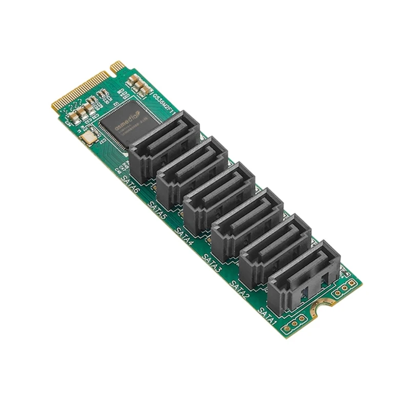 

.2 NVME M-Key to 6 Port Expansion Card 6Gbps NVME to SSD