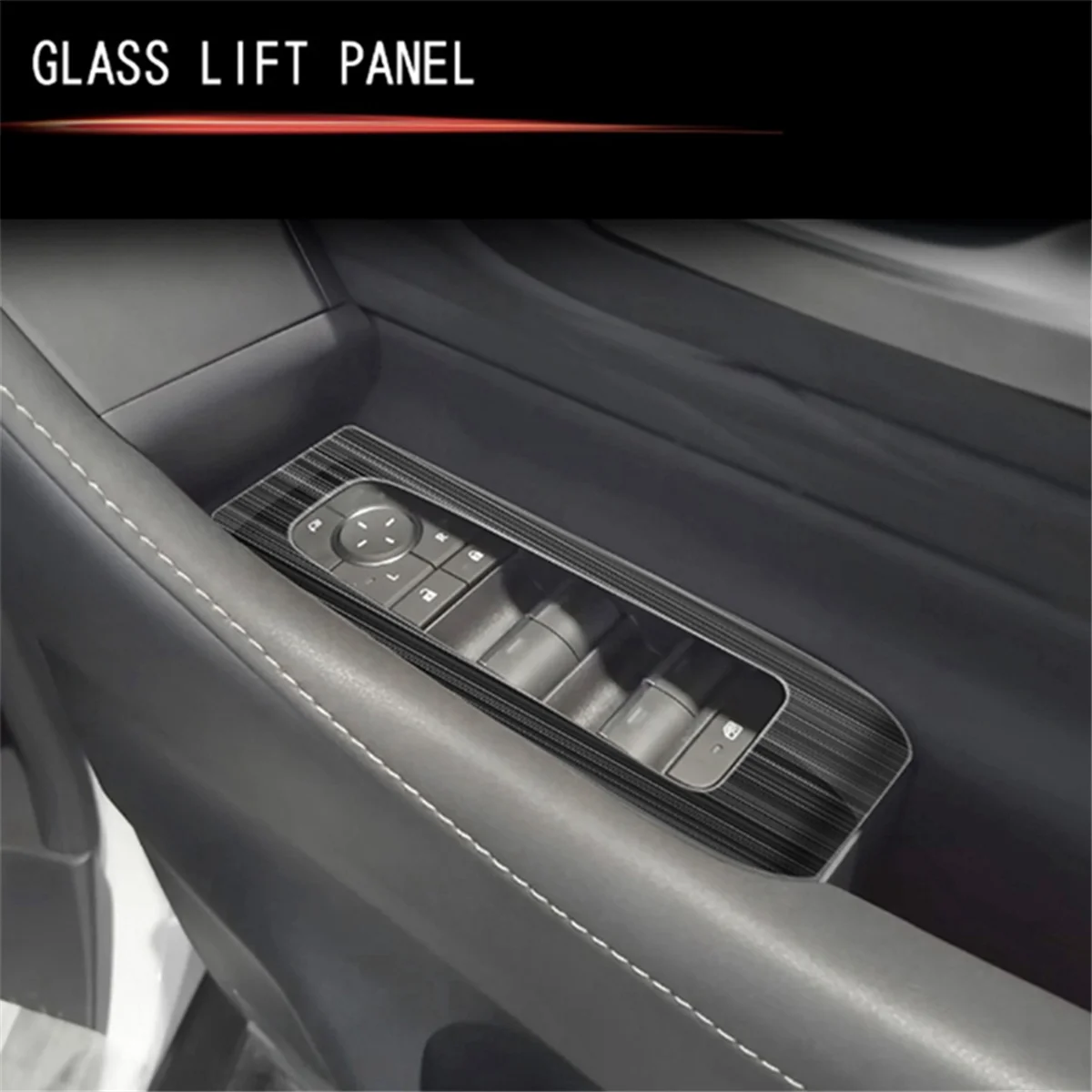 Для Alphard 40 Series 2023 + подлокотник двери из нержавеющей стали переключатель подъема