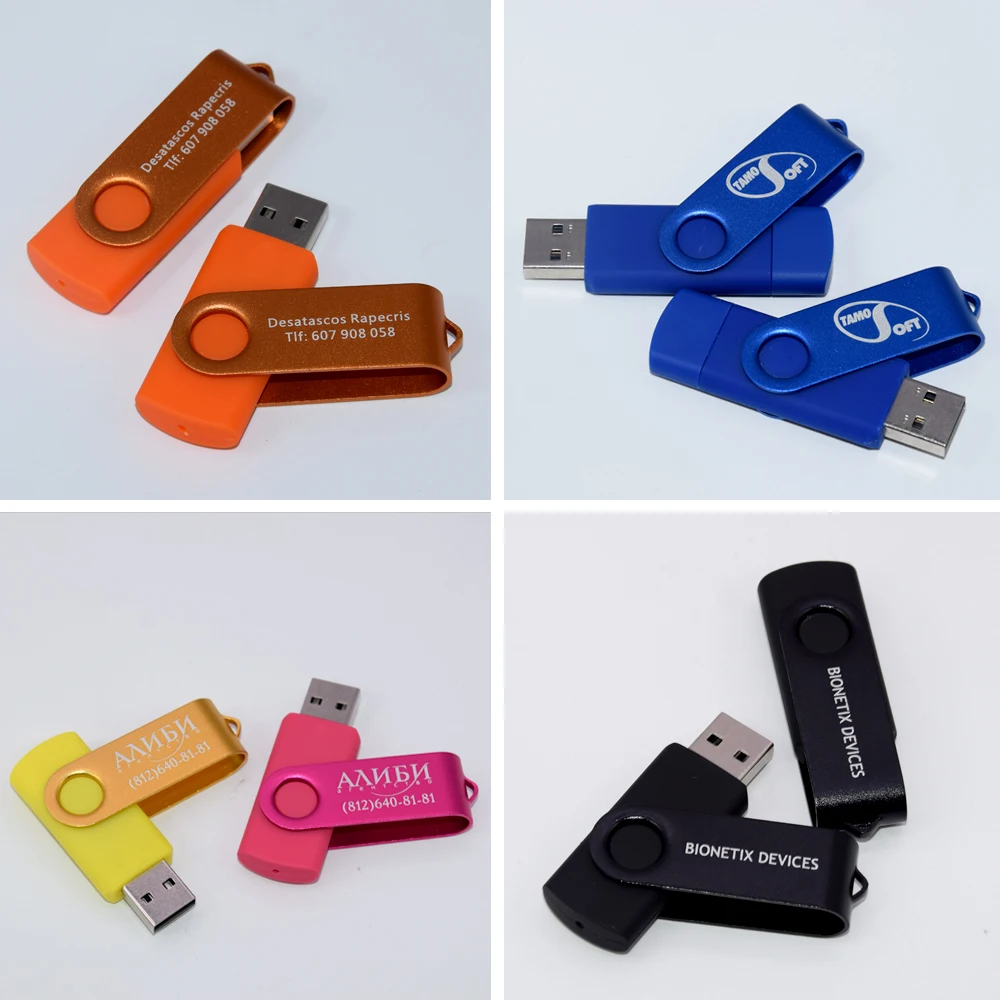 Фото 10 шт./лот красочные новые USB флэш-накопители 64 ГБ 32 ГБ pendrive2.0 высокоскоростной флеш-накопитель для ПК/бизнеса настроить логотип памяти №5