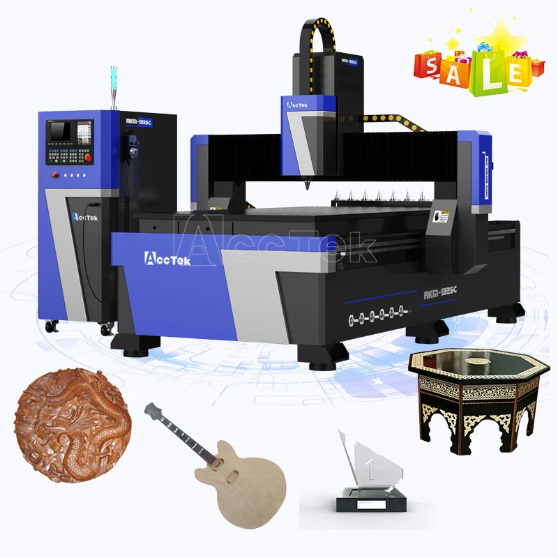

AccTek Customization 1325 Wood CNC Router ATC CNC Milling Machine For Cutting And Engraving Aluminum Copper MDF Acrylic Rubber