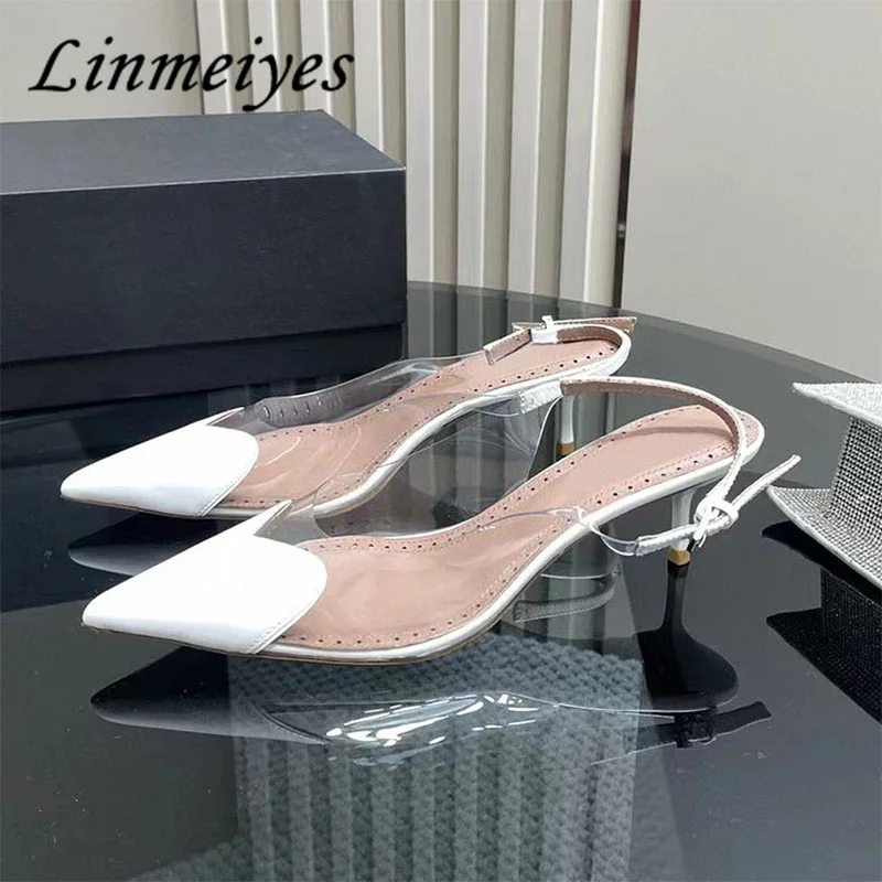 

Женские туфли-лодочки на высоком каблуке, с острым носком