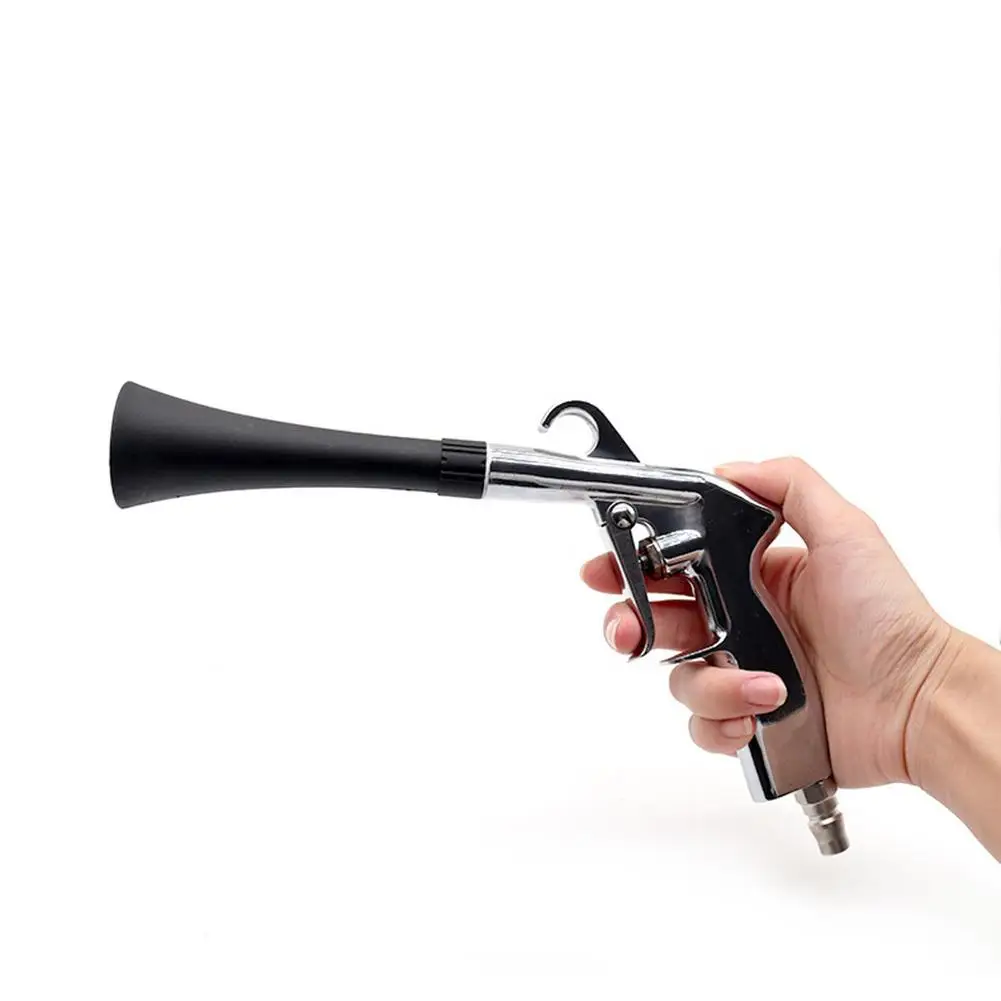 

High-pressure Car Cleaning Gun Stainless Steel Air Pulse Cleaning Machine Car Interior Ceiling Seat Washing Tool Car Wash Tools