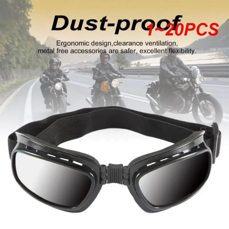 

1~20PCS Anti Glare UV Protection Cycling Glasses Ski Goggles Motorcycle Glasses Windproof Dustproof Motocross Sunglasses Sports