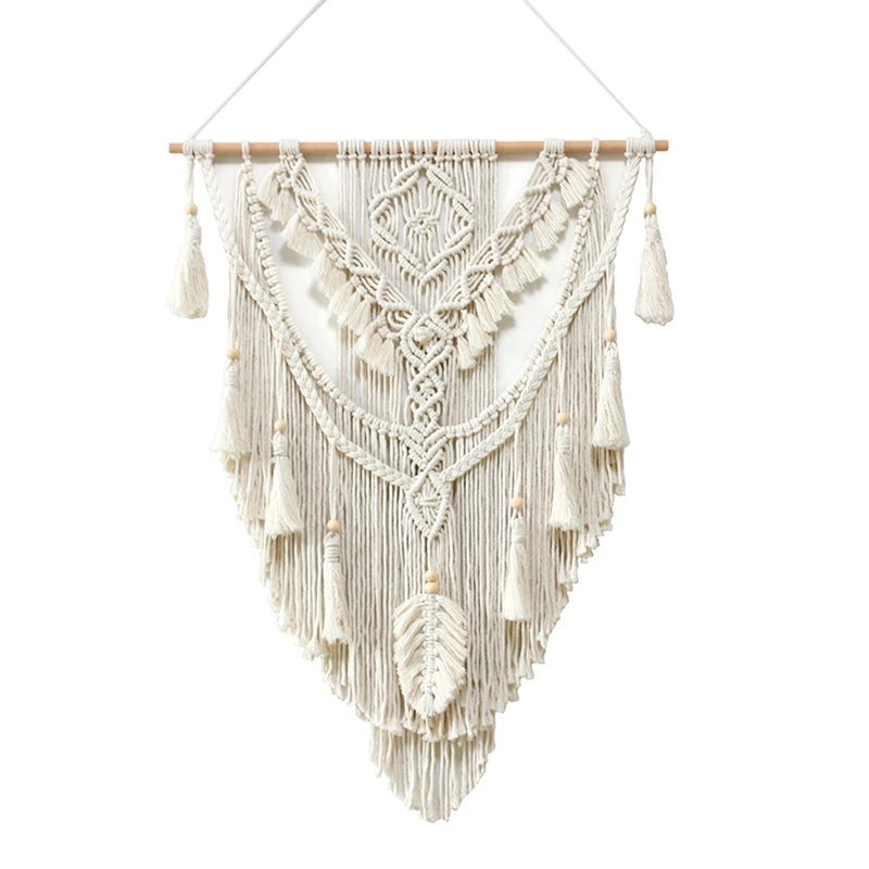 

Large Macrame Wall Hanging Modern Woven Wall Tapestry Crochet Cotton Mural Rustic Wedding Backdrop Boho Bedroom Decor