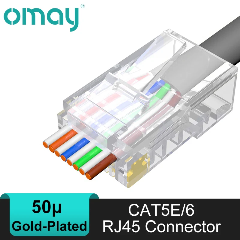 10/50/100 шт., разъём RJ45, CAT5E CAT6 CAT7