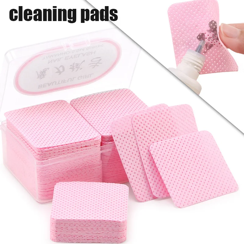 

540pcs Wipes Paper Cotton Eyelash Glue Remover Wipe Mouth Of The Glue Bottle Prevent Clogging Glue Cleaner Pads Lash Extension