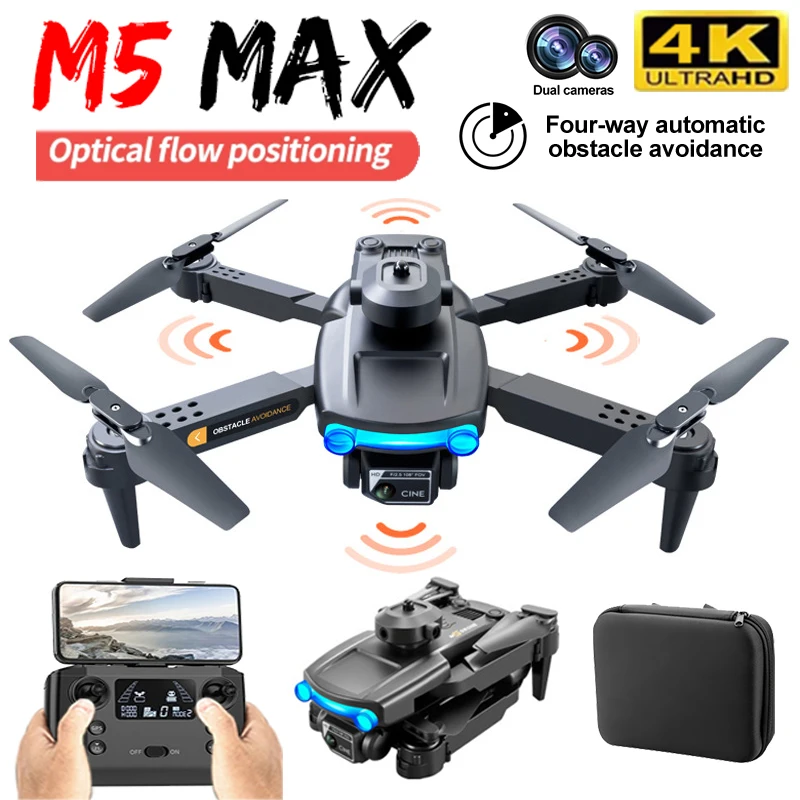 

2022 New Drone 4K M5 Pro Profesional Drones with Camera HD Mini Dron Quadcopt Obstacle Avoidance Aerial Photography RC Toys