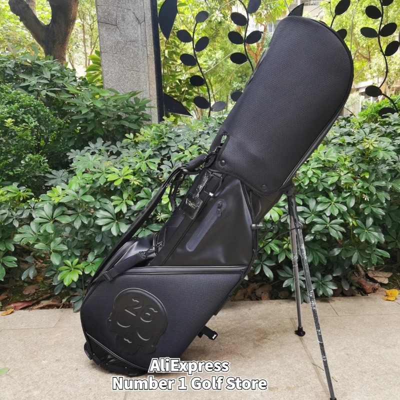 2023 New Golf Bag Skull 26 Black Golf stand Bag Package Boston Men Golf Pack Bag Outdoor Travel Sports Band Bag